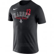 Camiseta Manga Corta James Harden Houston Rockets Negro Player Performance