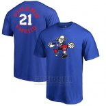 Camiseta Manga Corta Joel Embiid Philadelphia 76ers Azul