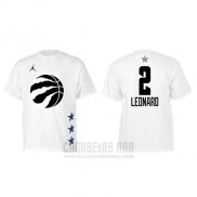 Camiseta Manga Corta Kawhi Leonard All Star 2019 Toronto Raptors Blanco