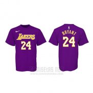 Camiseta Manga Corta Kobe Bayant Los Angeles Lakers Violeta3