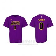 Camiseta Manga Corta Kyle Kuzma Los Angeles Lakers Violeta Ciudad