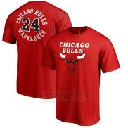 Camiseta Manga Corta Lauri Markkanen Chicago Bulls Rojo2