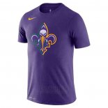 Camiseta Manga Corta New Orleans Pelicans Violeta 2019-20 Ciudad