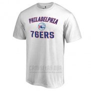 Camiseta Manga Corta Philadelphia 76ers Blanco2