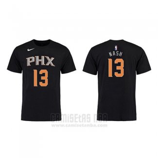 Camiseta Manga Corta Steve Nash Phoenix Suns Negro