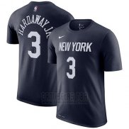 Camiseta Manga Corta Tim Hardaway Jr. New York Knicks Azul Marino Ciudad