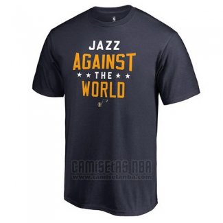 Camiseta Manga Corta Utah Jazz Azul Marino Against The USA