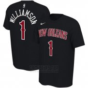 Camiseta Manga Corta Zion Williamson New Orleans Pelicans 2019-20 Negro