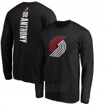 Camiseta Manga Larga Carmelo Anthony Portland Trail Blazers Negro