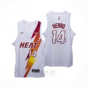 Camiseta Miami Heat Tyler Herro #14 Fashion Royalty Blanco