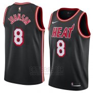 Camiseta Miami Heat Tyler Johnson #8 Classic 2018 Negro