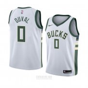 Camiseta Milwaukee Bucks Trevon Duval #0 Association 2018 Blanco