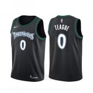 Camiseta Minnesota Timberwolves Jeff Teague #0 Classic Negro