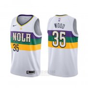 Camiseta New Orleans Pelicans Christian Wood #35 Ciudad Blanco