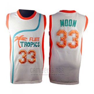 Camiseta Pelicula Flint Tropscs Jackie Moon #33 Blanco