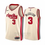 Camiseta Portland Trail Blazers C.j. Mccollum #3 Ciudad 2019-20 Cream