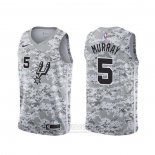 Camiseta San Antonio Spurs Dejounte Murray #5 Earned Camuflaje