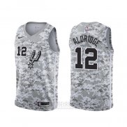 Camiseta San Antonio Spurs Lamarcus Aldridge #12 Earned Camuflaje