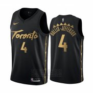 Camiseta Toronto Raptors Rondae Hollis Jefferson #4 Ciudad Edition Negro