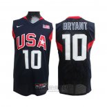 Camiseta USA 2008 Kobe Bryant #10 Azul