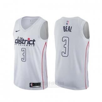 Camiseta Washington Wizards Bradley Beal #3 Ciudad Blanco