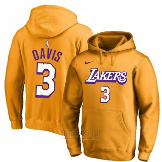 Sudaderas con Capucha Anthony Davis Los Angeles Lakers Oro 2019-20 Ciudad