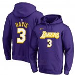 Sudaderas con Capucha Anthony Davis Los Angeles Lakers Violeta 2019-20 Ciudad