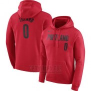 Sudaderas con Capucha Damian Lillard Portland Trail Blazers Rojo