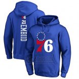 Sudaderas con Capucha Joel Embiid Philadelphia 76ers Azul4