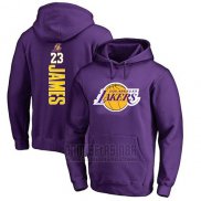 Sudaderas con Capucha Lebron James Los Angeles Lakers Violeta2