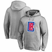 Sudaderas con Capucha Los Angeles Clippers Gris2