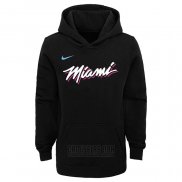 Sudaderas con Capucha Miami Heat Negro 2019-20 Ciudad