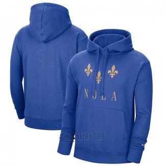 Sudaderas con Capucha New Orleans Pelicans Ciudad 2020-21 Azul