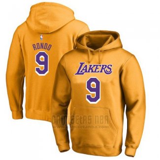 Sudaderas con Capucha Rajon Rondo Los Angeles Lakers Amarillo2