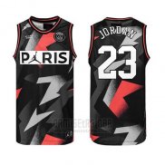 Camiseta AJ x PSG Jordan #23 Rojoo Negro