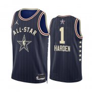 Camiseta All Star 2024 Los Angeles Clippers James Harden #1 Azul