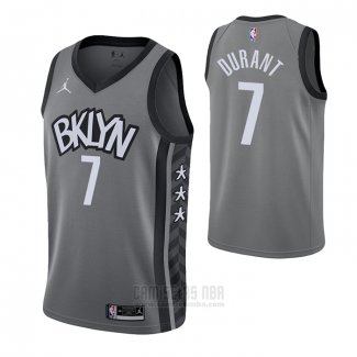 Camiseta Brooklyn Nets Kevin Durant #7 Statement 2021 Gris