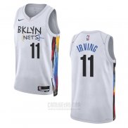 Camiseta Brooklyn Nets Kyrie Irving #11 Ciudad 2022-23 Blanco