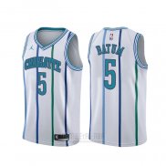 Camiseta Charlotte Hornets Nicolas Batum #5 Classic Blanco