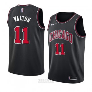 Camiseta Chicago Bulls Derrick Walton #11 Statement 2018 Negro