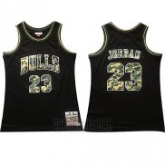 Camiseta Chicago Bulls Michael Jordan #23 Camuflaje Negro