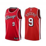 Camiseta Chicago Bulls Nikola Vucevic #9 Ciudad 2021-22 Rojo