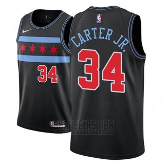 Camiseta Chicago Bulls Wendell Carter Jr. #34 Ciudad 2018 Blanco