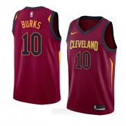 Camiseta Cleveland Cavaliers Alec Burks #10 Icon 2018 Rojo