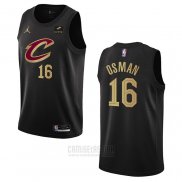 Camiseta Cleveland Cavaliers Cedi Osman #16 Statement 2022-23 Negro