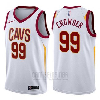 Camiseta Cleveland Cavaliers Jae Crowder #99 Swingman Association 2017-18 Blanco