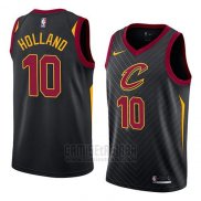 Camiseta Cleveland Cavaliers John Holland #10 Statement 2018 Negro