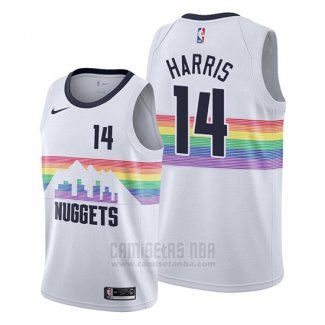 Camiseta Denver Nuggets Gary Harris #14 Ciudad Edition Blanco