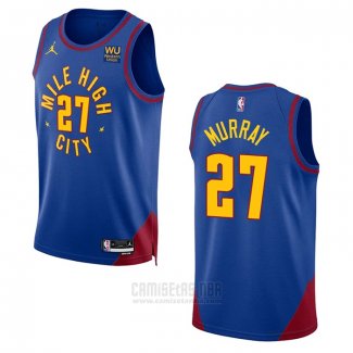 Camiseta Denver Nuggets Jamal Murray #27 Statement 2022-23 Azul