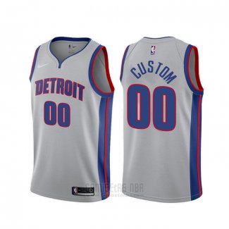 Camiseta Detroit Pistons Personalizada Statement Gris